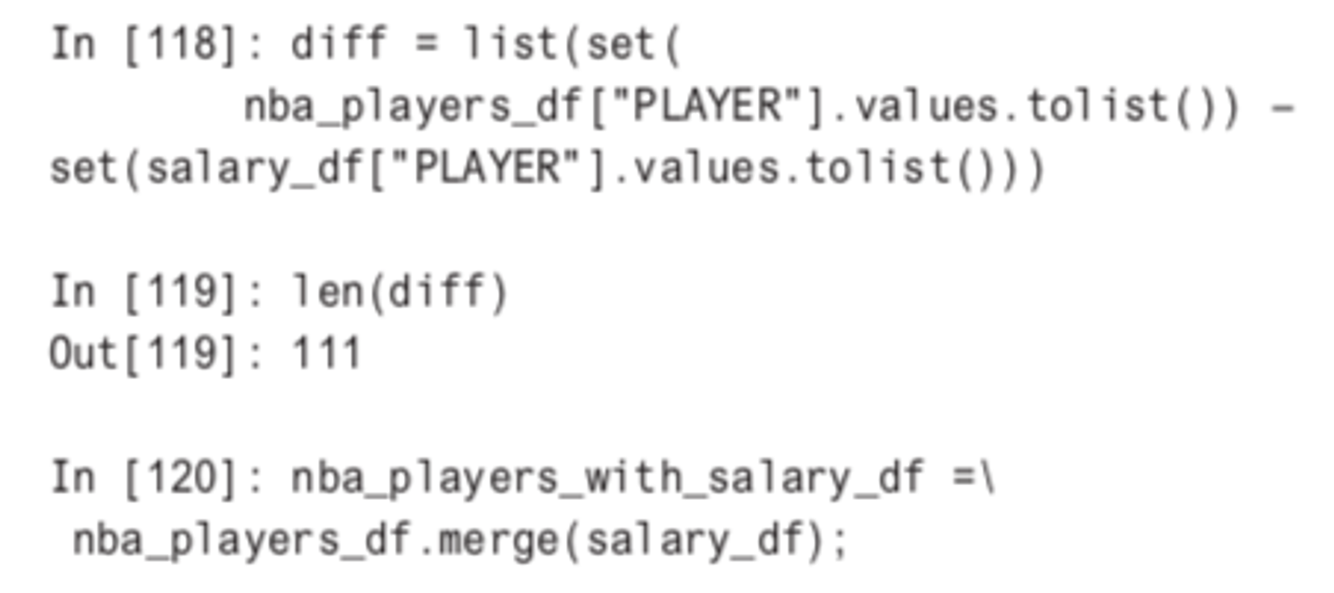 removing NBA data with missing values