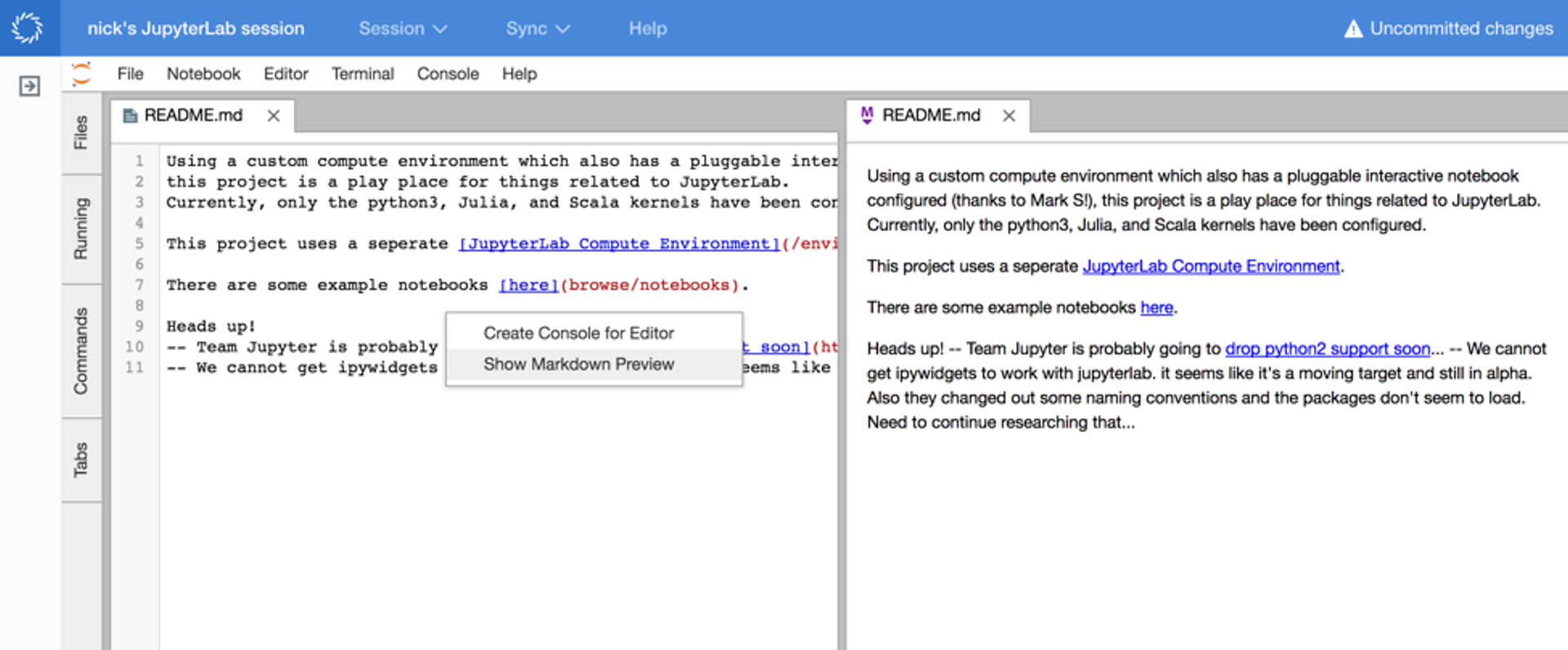 Configure window pane arrangement in Domino