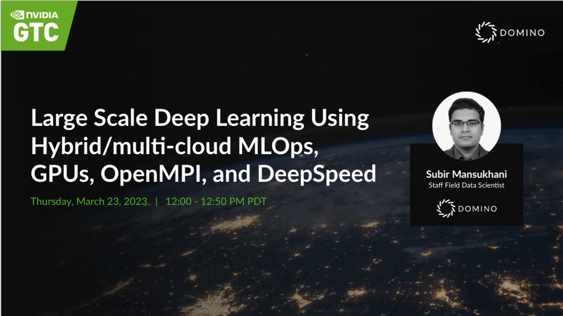 NVIDIA March 2023 GTC Deep Learning