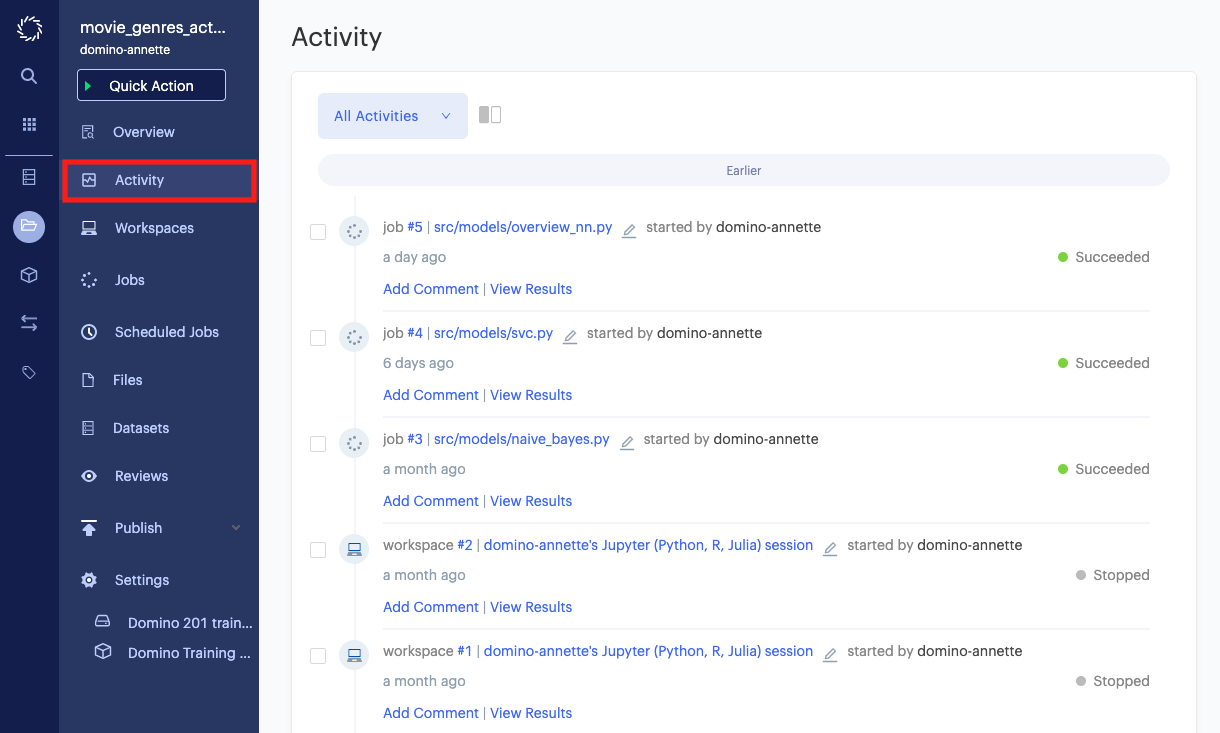 3.4 Activity Feed