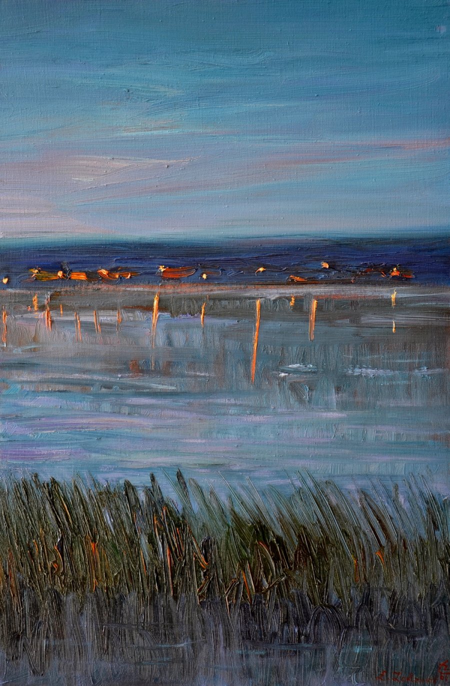 Pluski wieczór, 60x40cm, 2025