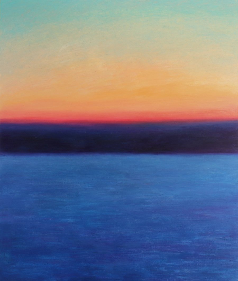 XIII Zima wieczór, 130x110cm 2023