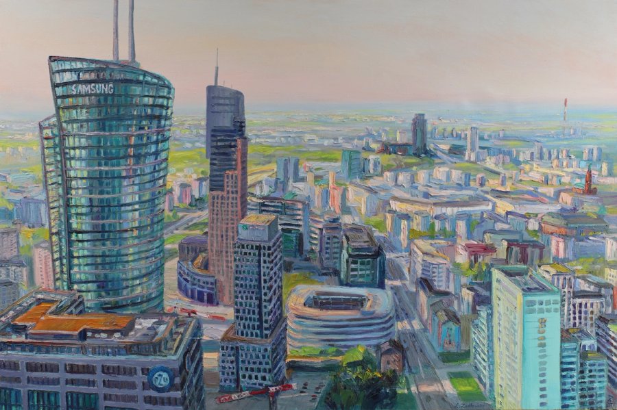 Warszawa Wola z Warsaw Unit, 100x150cm 2023