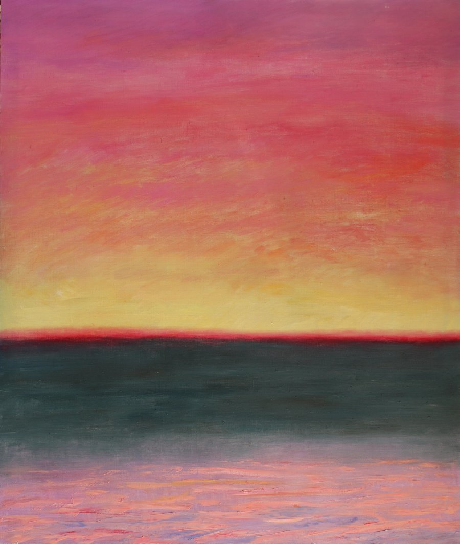 IV Różowy Zachód 130x110cm 2022