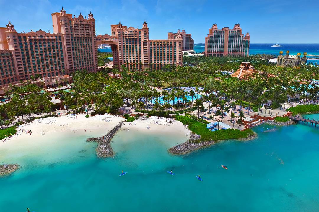 View of Atlantis resory and beaches