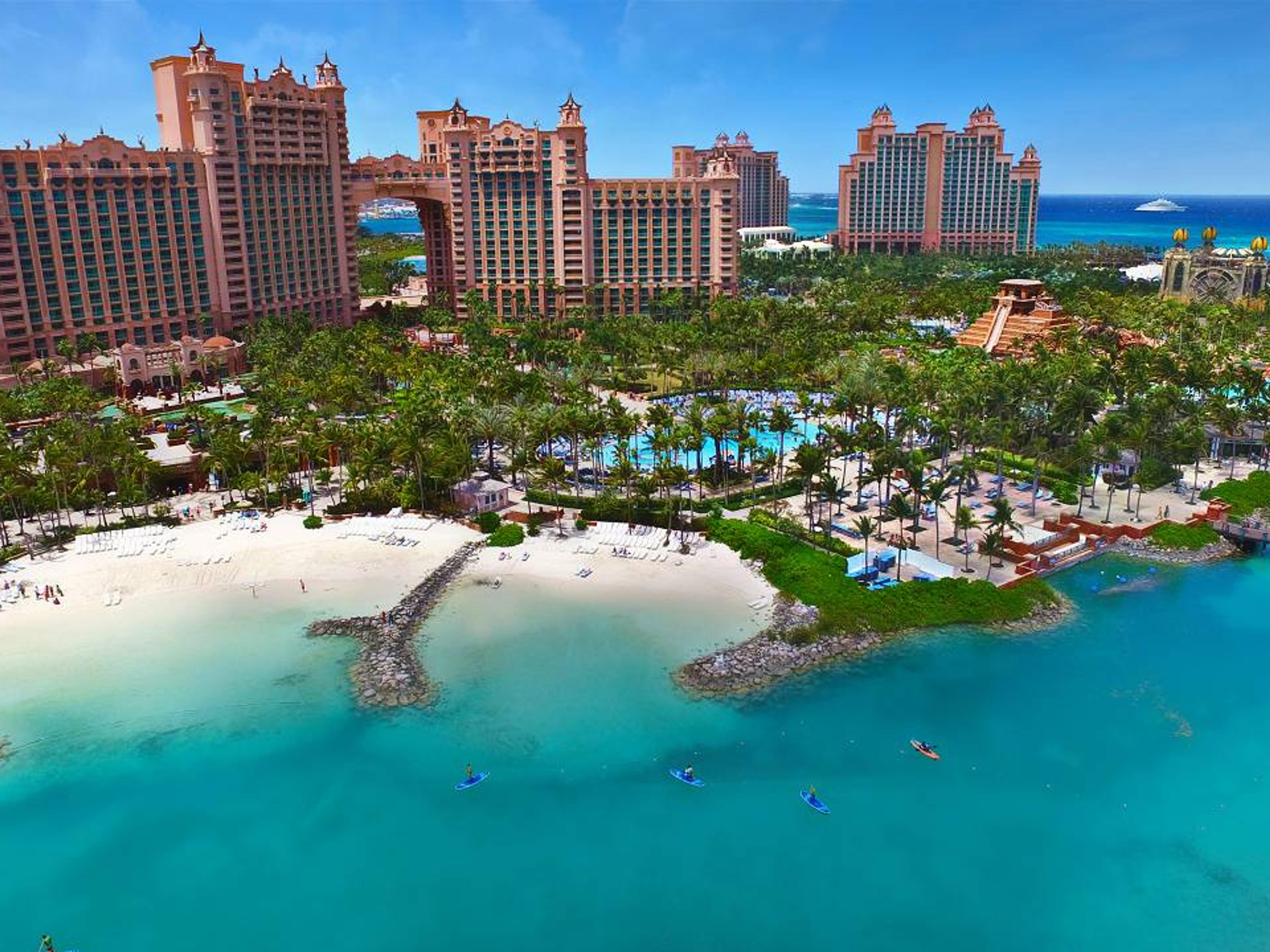 View of Atlantis resory and beaches