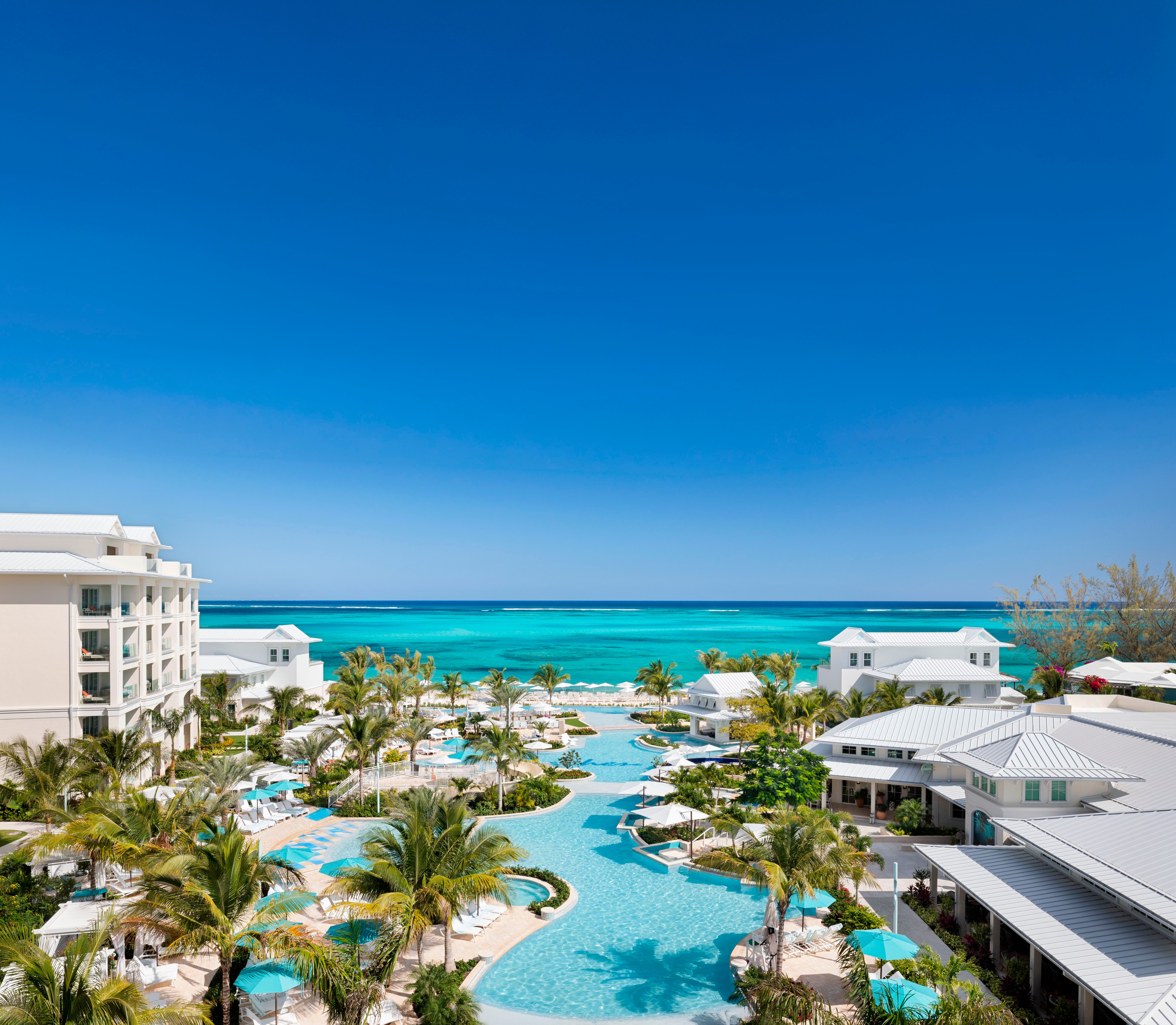 Aerial view of Beaches resort