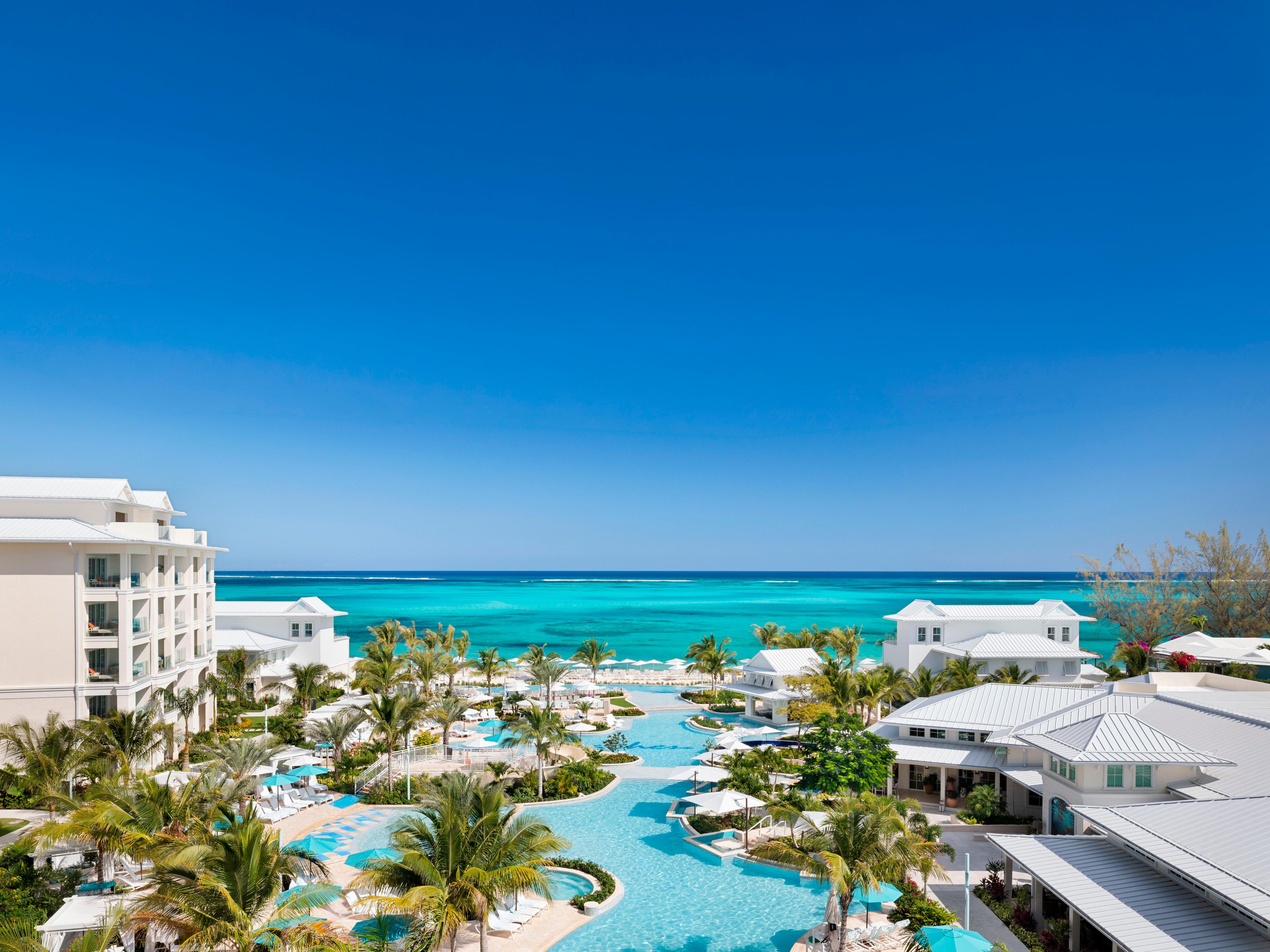 Aerial view of Beaches resort