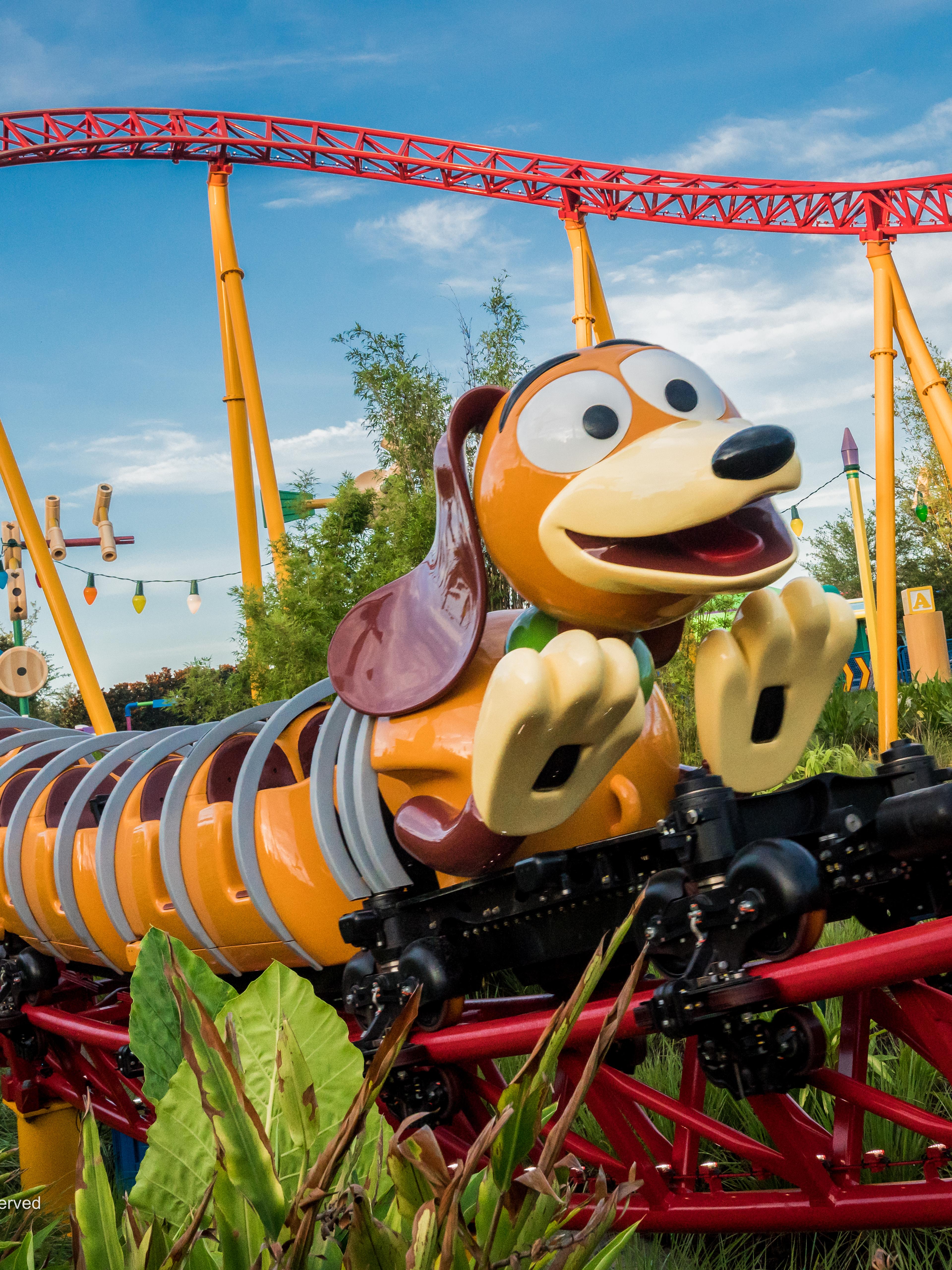 Slinky Dog Dash coaster at Disney's Hollywood Studios