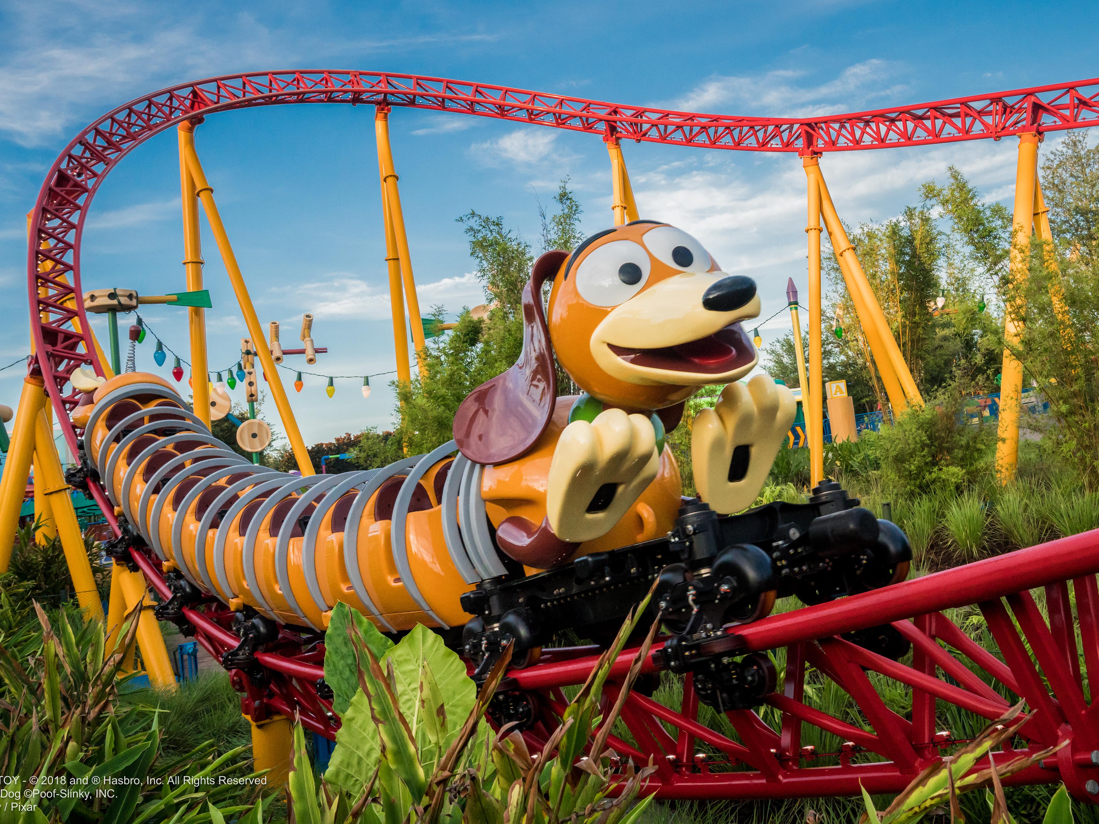 Slinky Dog Dash coaster at Disney's Hollywood Studios