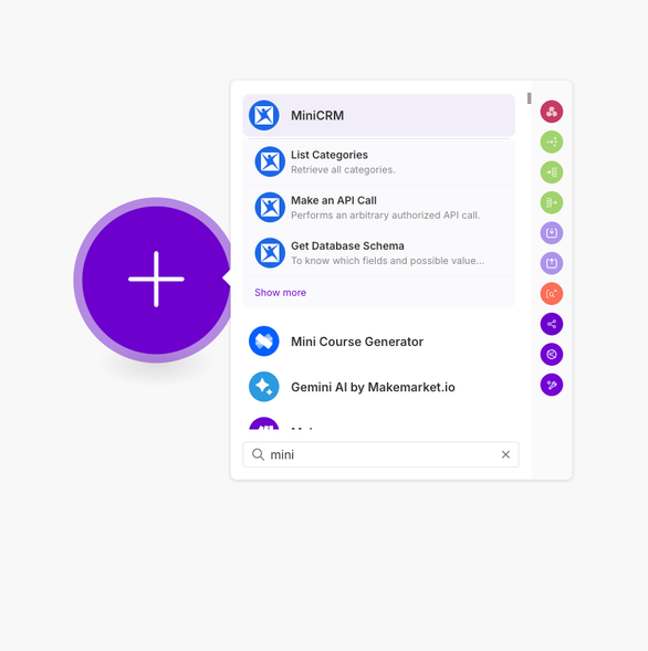 MiniCRM screenshot 1