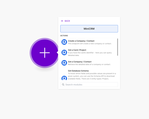 MiniCRM screenshot 2