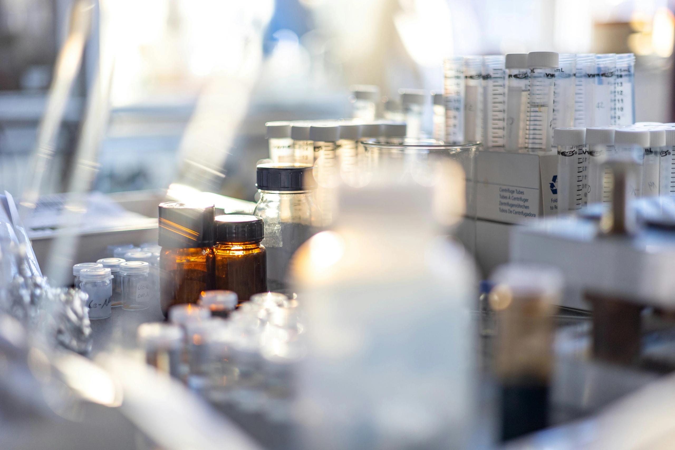 A technician at work in the Bridgetown laboratory
