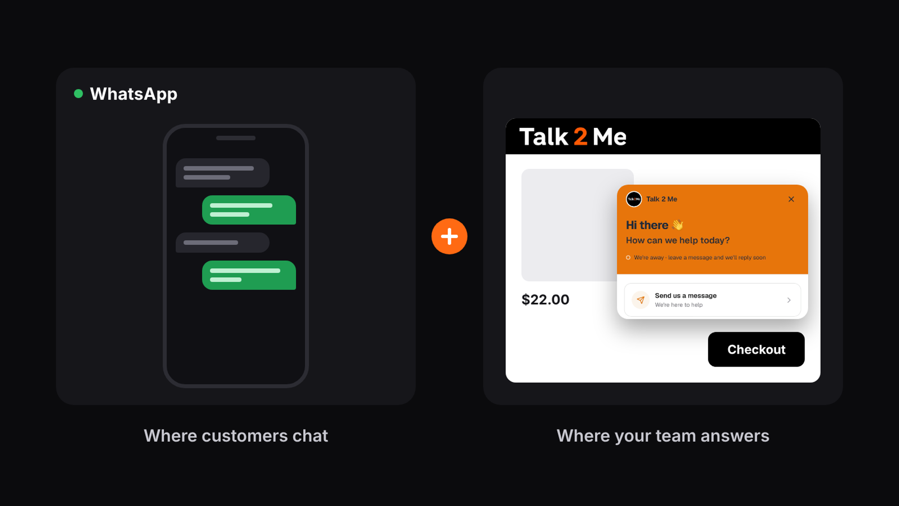 Talk 2 Me vs WhatsApp for Customer Support: Why You Don't Have to Choose cover