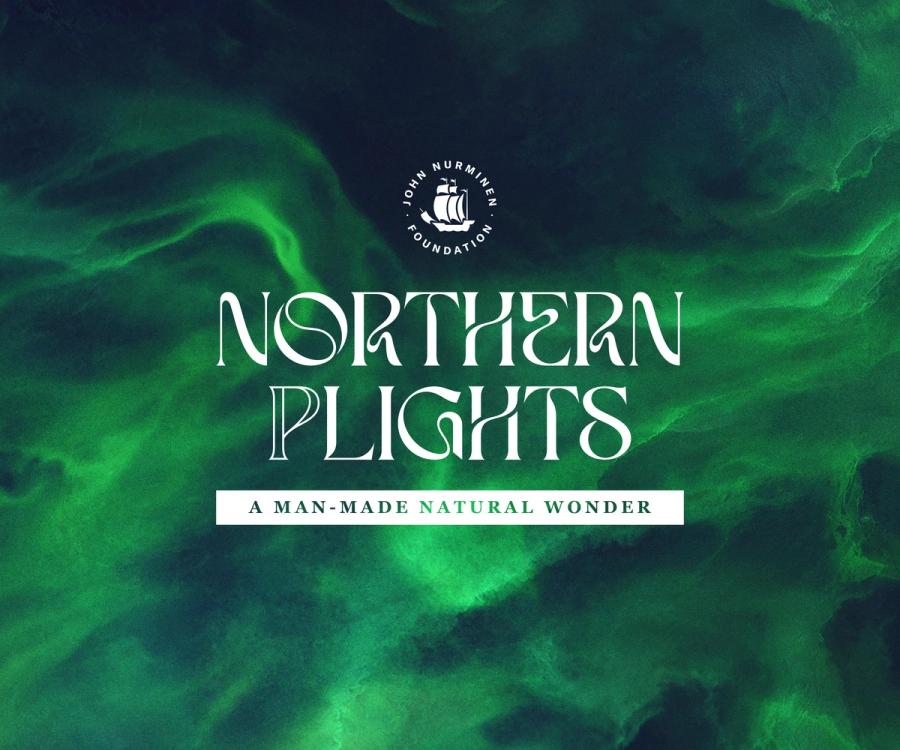 Aerial image of "Northern Plights" -eutrophication in Baltic Sea