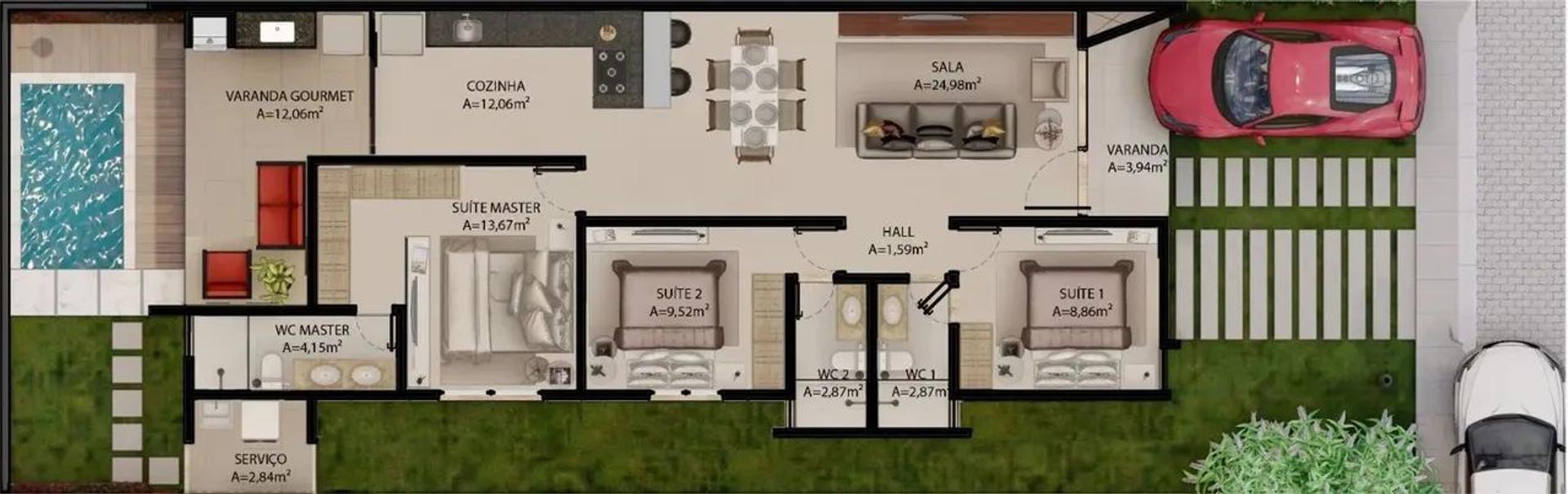 Casa à Venda em Condomínio no Eusébio