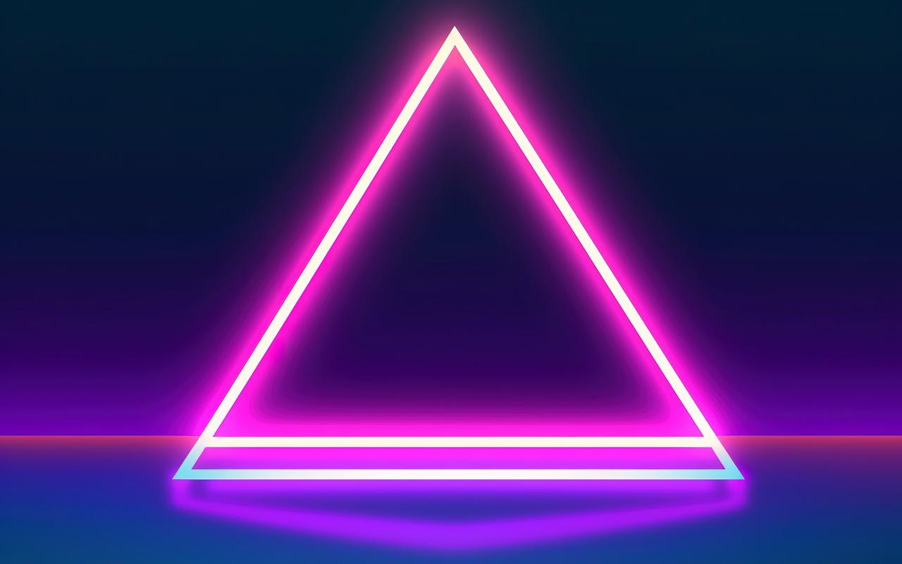 LED Lightbox triangle