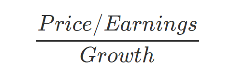 PEG ratio formula