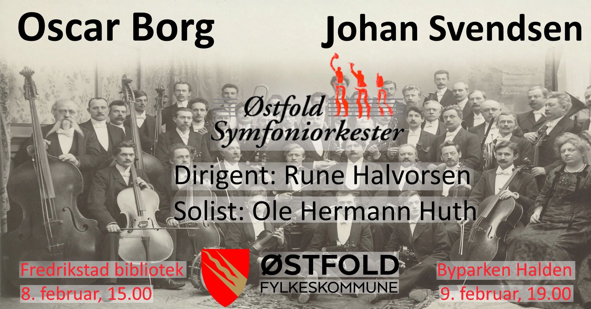 Bilde fra konserten «Feiring av symfonisk arv: Oscar Borg og Johan Svendsen»