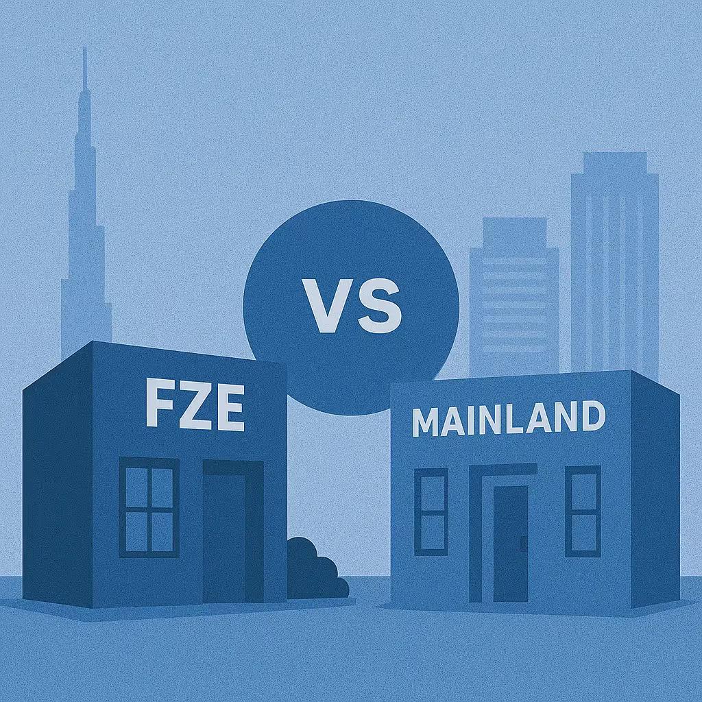 FZE vs Mainland : connaitre les différences avant de choisir