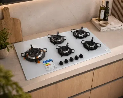 Cooktop Tramontina Branco Modelo 4