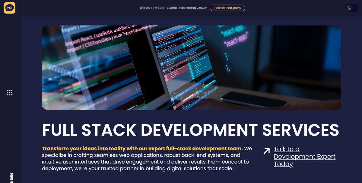 Full Stack Development Services | Yo Marketing