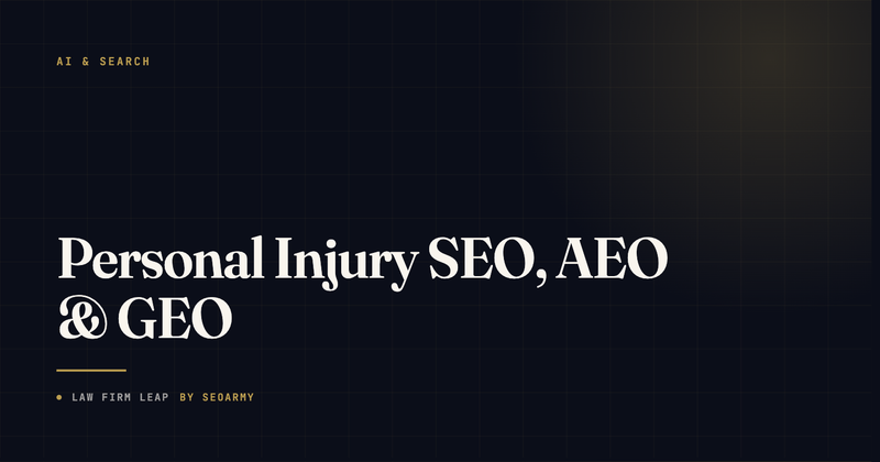 Personal Injury Attorney SEO, AEO, and GEO: How to Dominate Search and AI Platforms in 2026