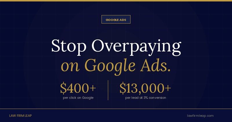 How Personal Injury Attorneys Can Stop Overpaying on Google Ads