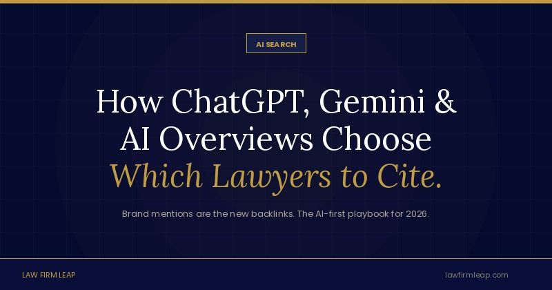 How ChatGPT, Gemini, and AI Overviews Recommend Personal Injury Lawyers