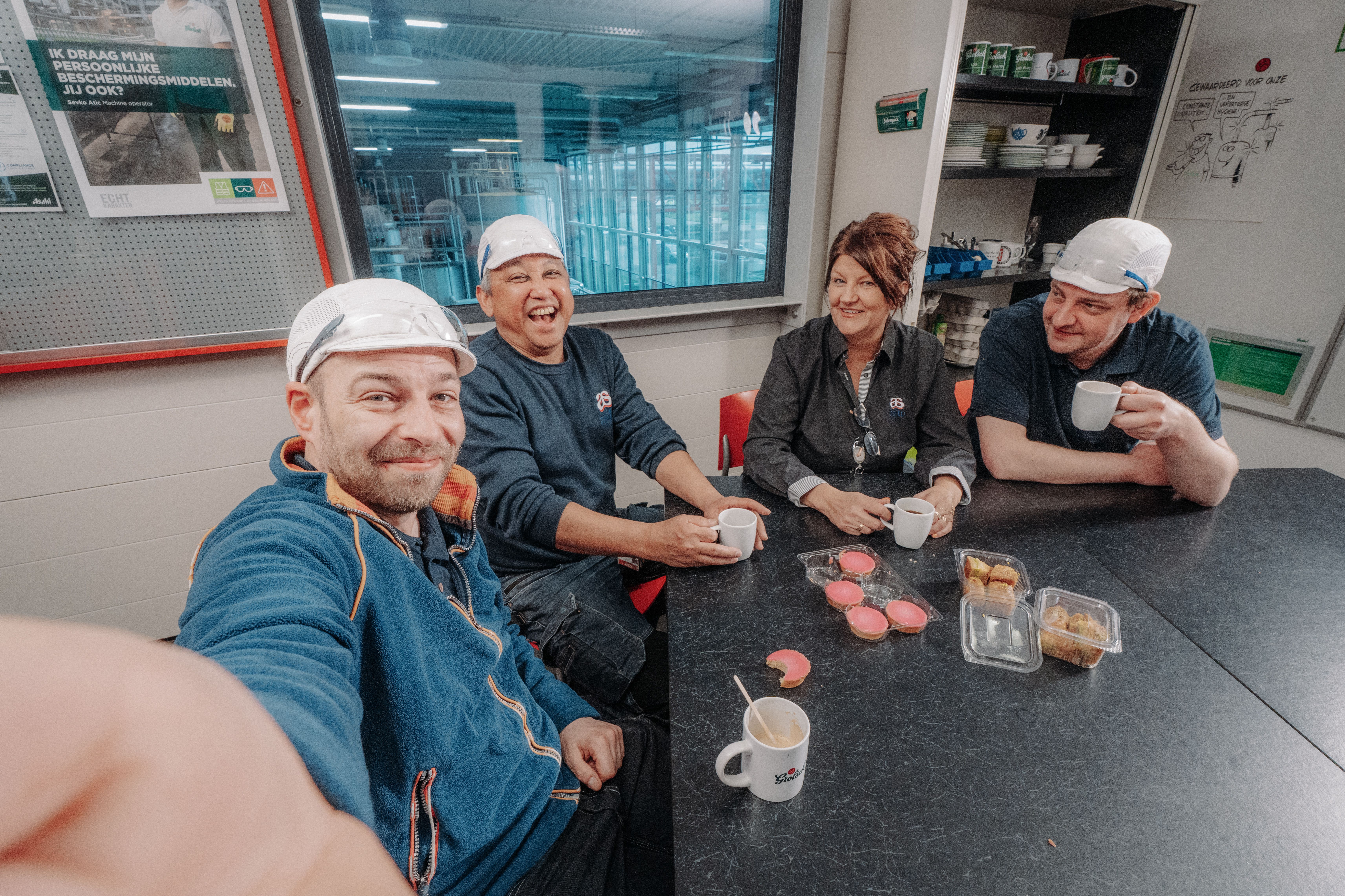 Collega's samen tijdens de pauze