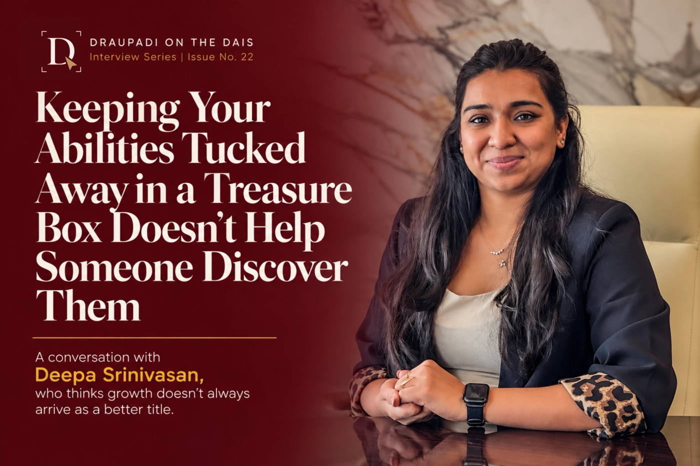 Keeping Your Abilities Tucked Away in a Treasure Box Doesn't Help Someone Discover Them