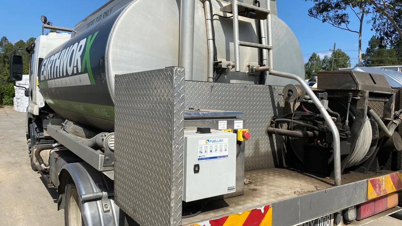 Fuellox unit on a water cart