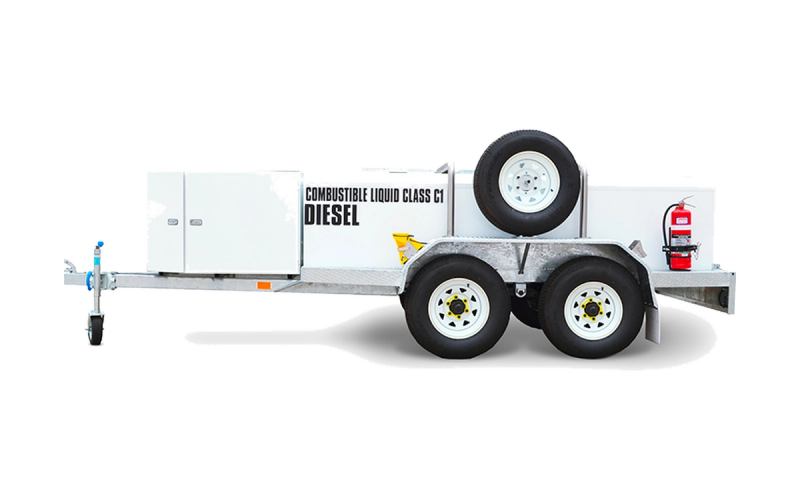 Steel trailer tank