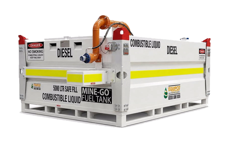 Service truck body tank