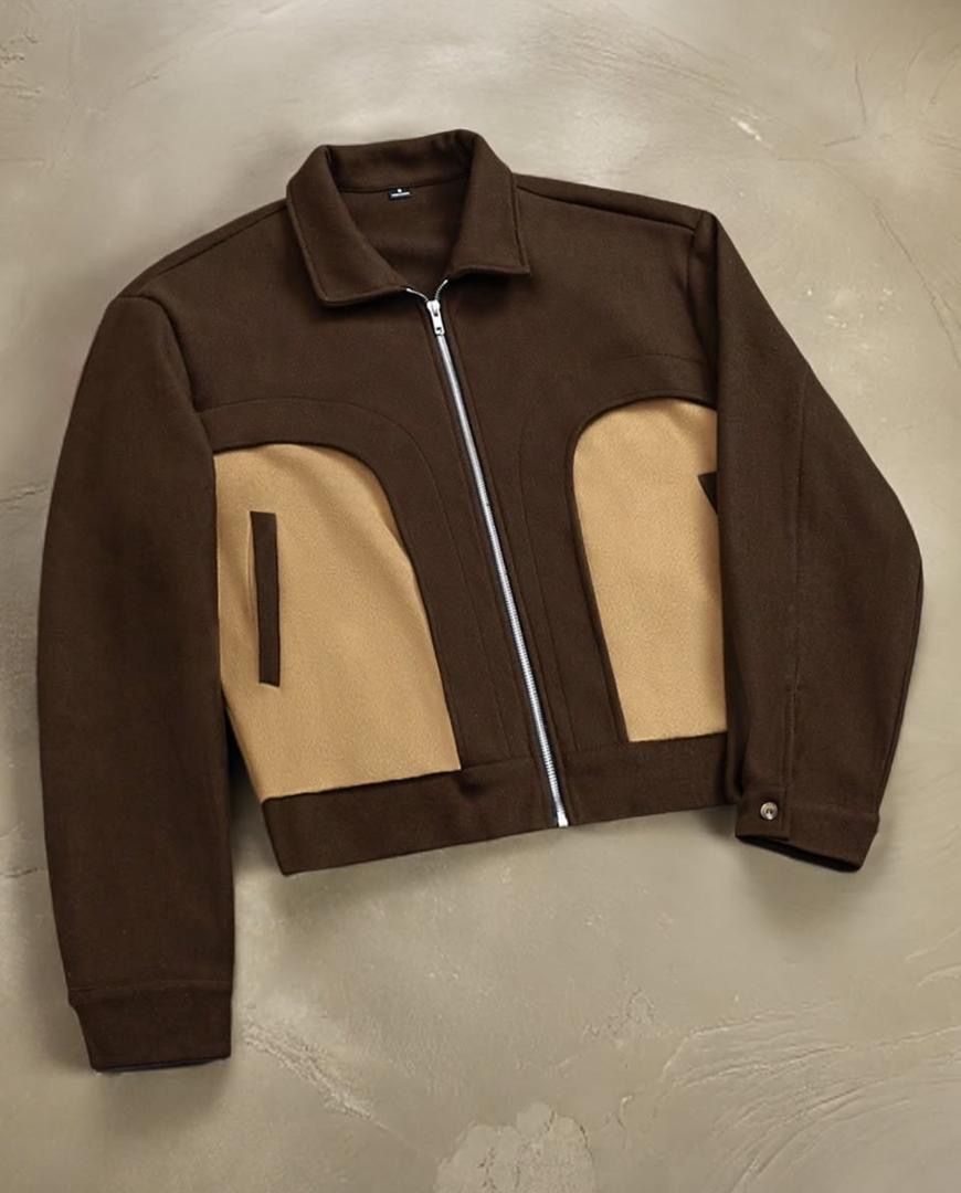 Dark Wood Oversized Jacket