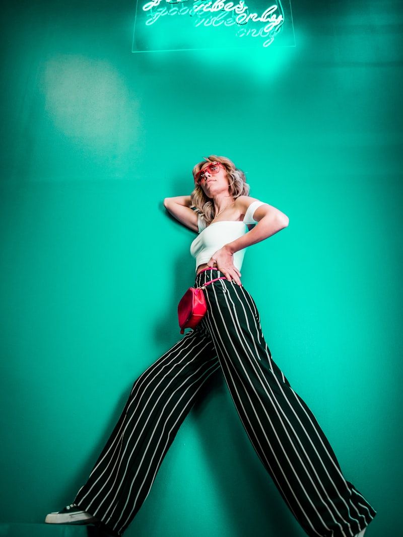 Maroon Wide-Leg Trousers