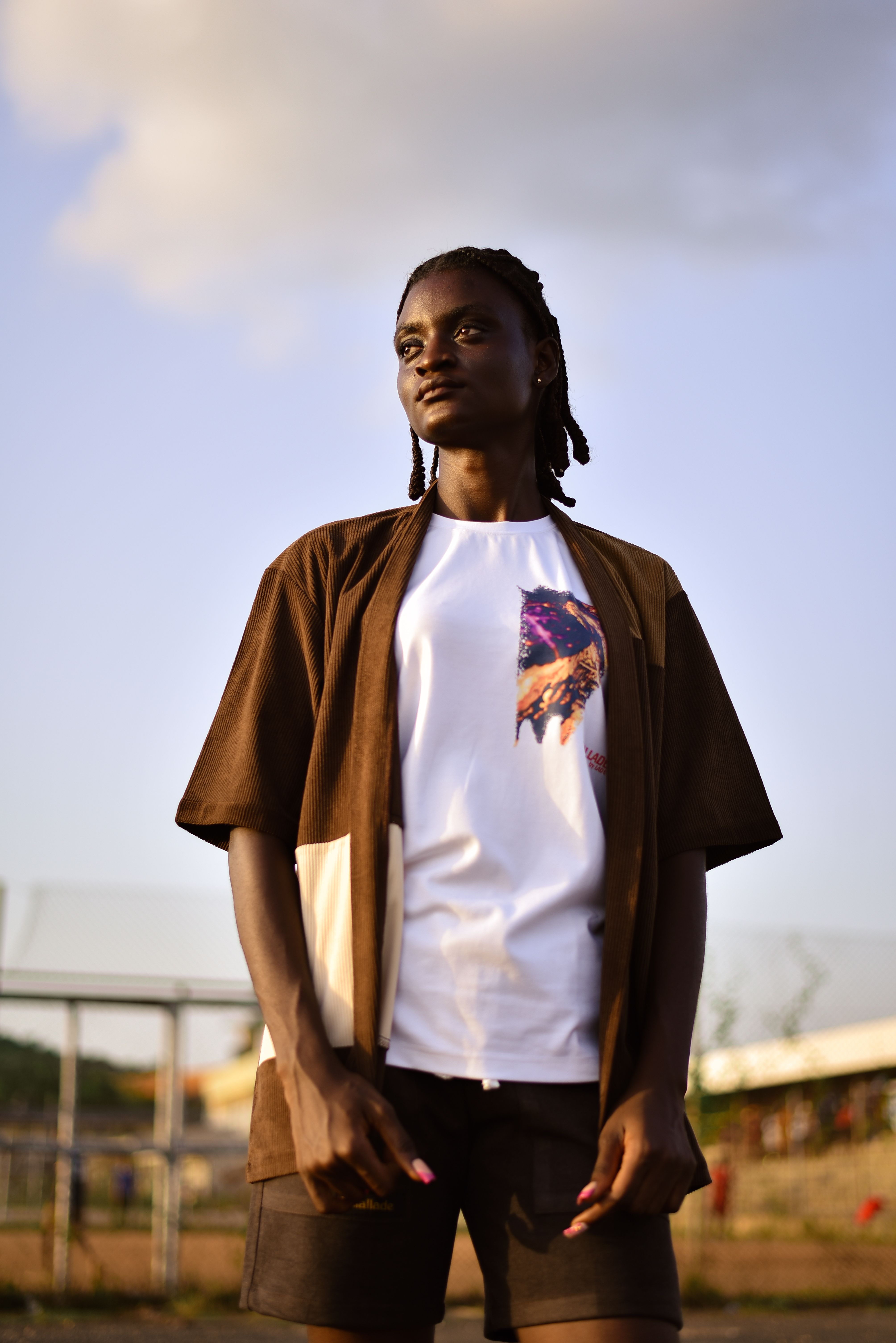 Almond Draped Shirt