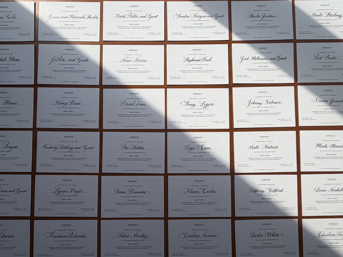 Fine calligraphy detail in black ink