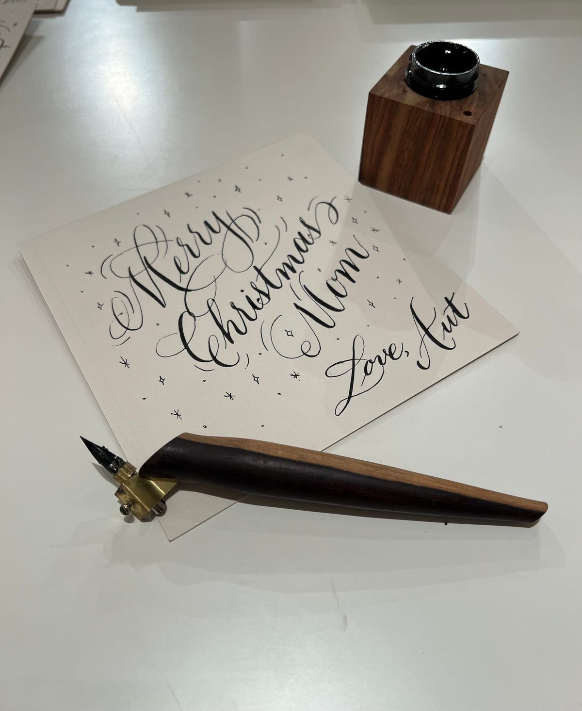 Completed handwritten correspondence