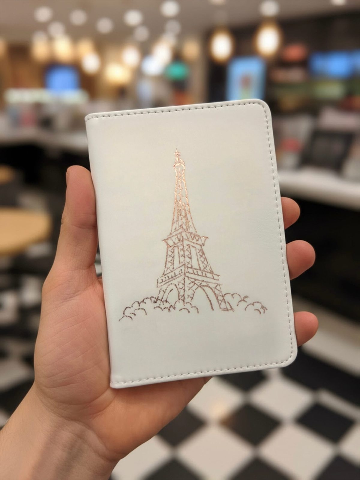 Fine ink and watercolor travel scene