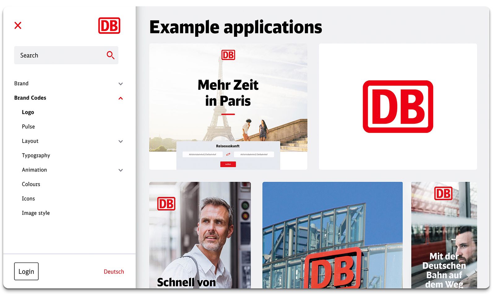 Brand Guide der Deutschen Bahn