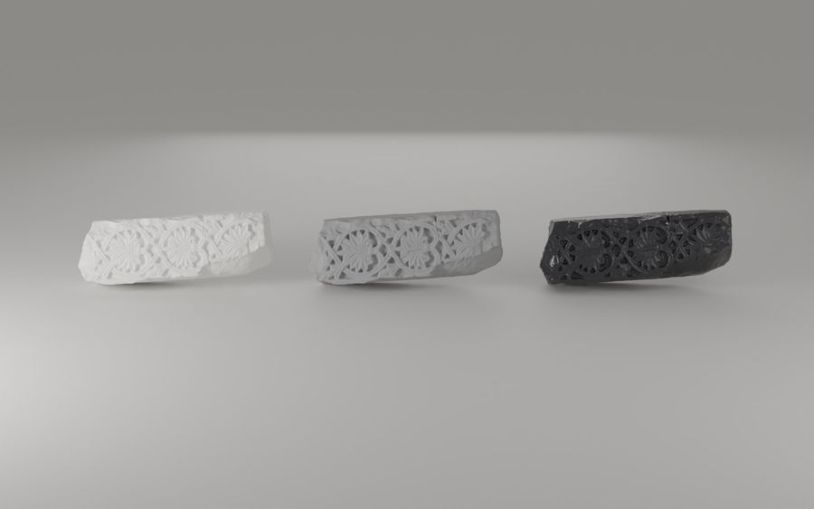 Vizualizacija replika iz 3D modela — 110 mm: bijela smola, sivi poliamid i crna smola
