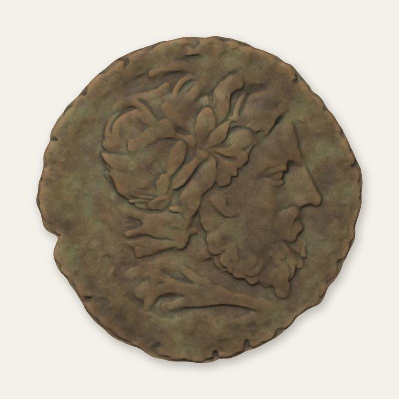 Obverse — Coin of Skodra — Zeus and an Illyrian ship