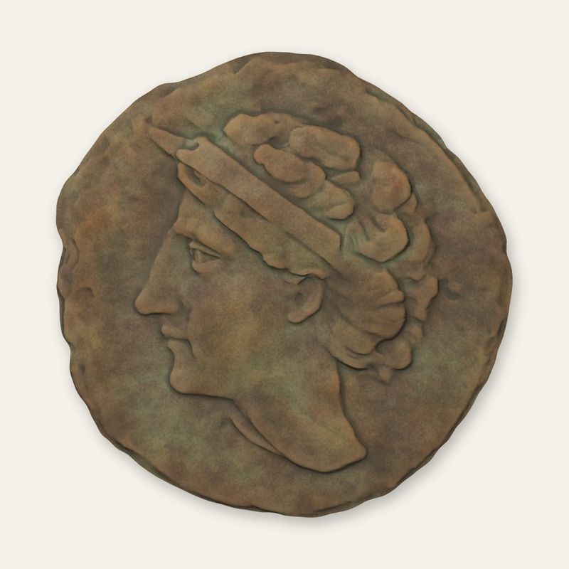 Obverse — Coin of Lissos — Artemis and the thunderbolt