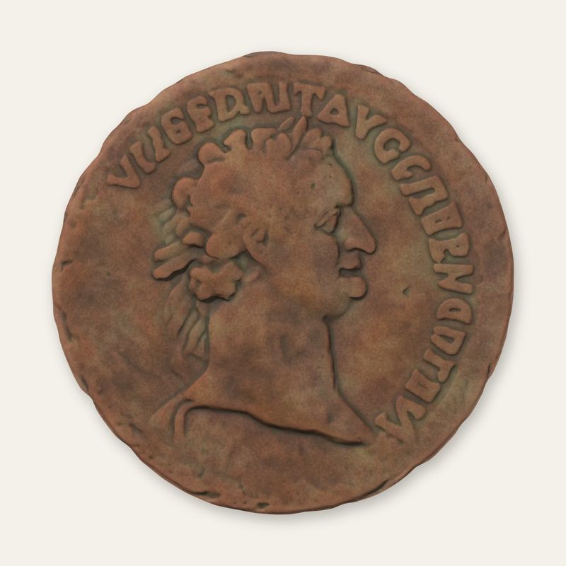 Obverse — As of Emperor Domitian — Virtus