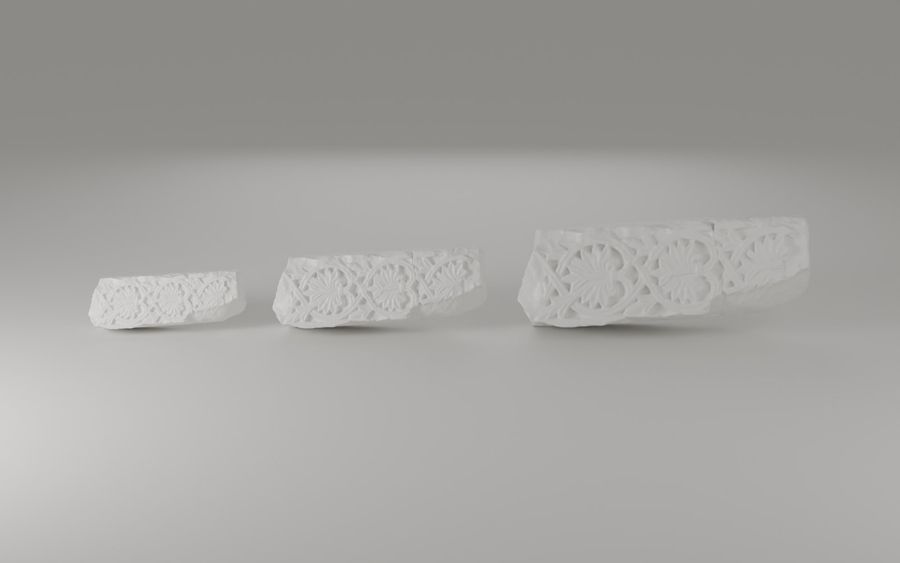 Vizualizacija replika iz 3D modela — 80, 110 i 150 mm, bijela smola