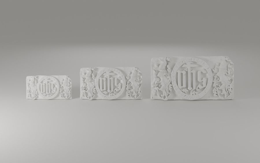 Vizualizacija replika iz 3D modela — 110, 150 i 200 mm, bijela smola