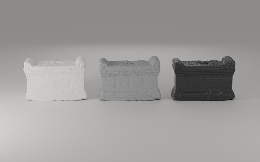 Vizualizacija replika iz 3D modela — 110 mm: bijela smola, sivi poliamid i crna smola