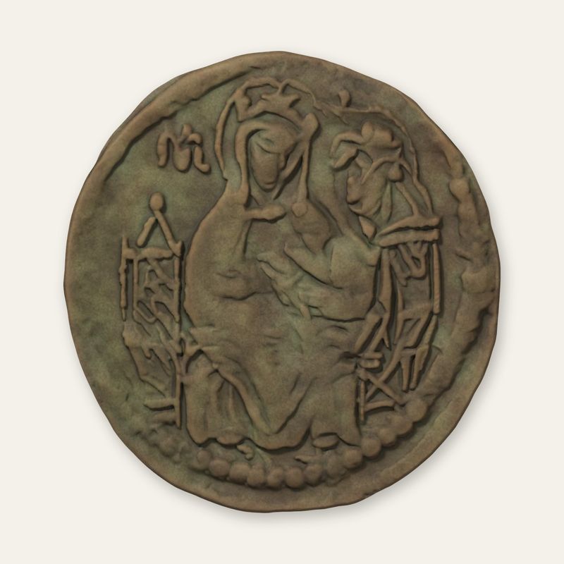 Obverse — Follaro of Ulcinj — the Virgin and the Lamb of God