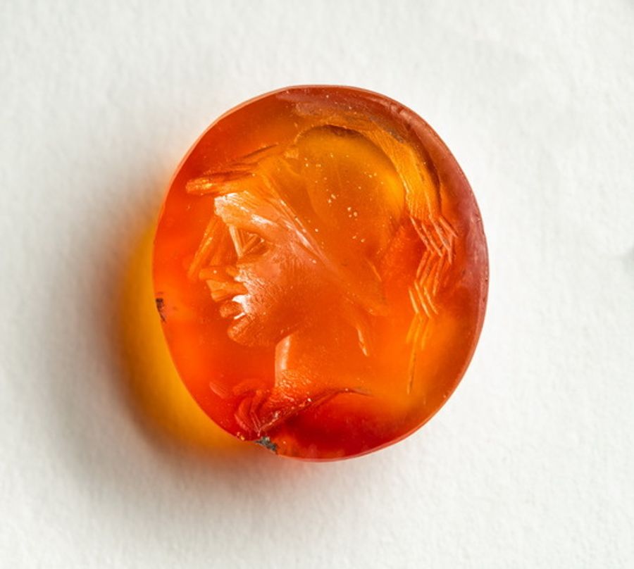 Gem with the head of Athena. Photo © CANU, Lexicon of Archaeology of Montenegro